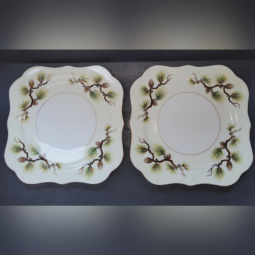 Vintage Narumi square salad plates